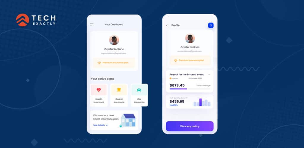 User Profile & Dashboard in Medical Insurance Apps