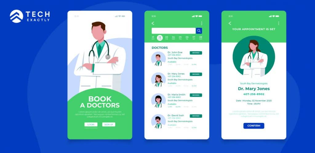 Scheduling of Doctor Appointments with Healthcare Mobile Apps