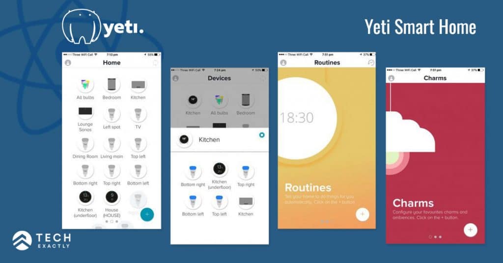 Yeti Smart Home is presently one of the leading React Native app examples