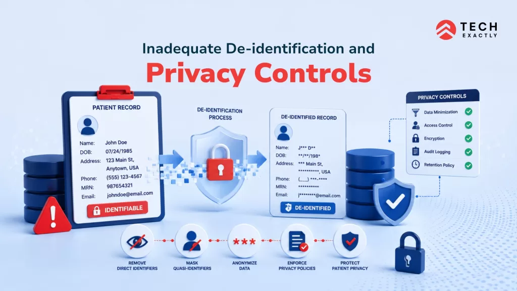 Inadequate de-identification